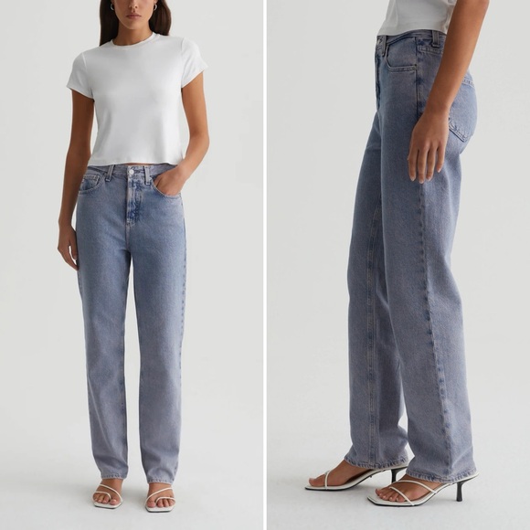Ag Adriano Goldschmied Denim - NEW AG Clove Relaxed Vintage Straight Jeans Moonwash Illusion Size 27